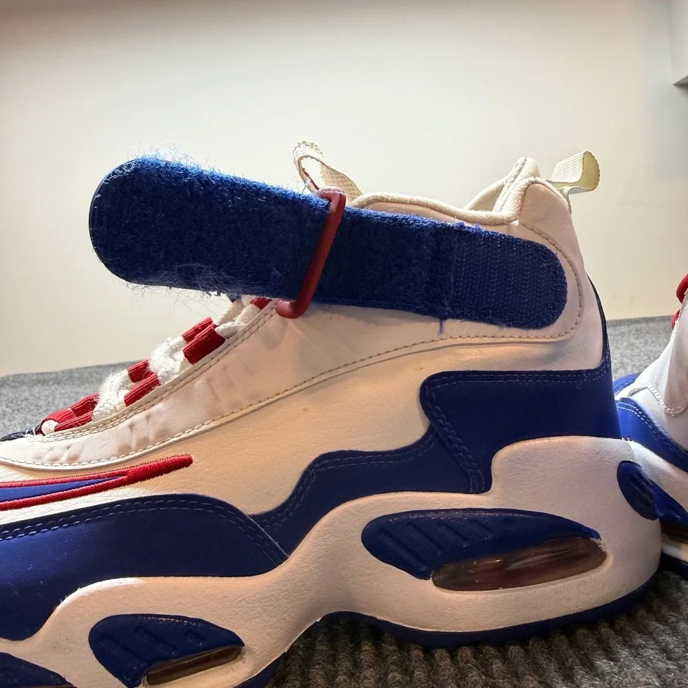 Nike Air Griffey Max 1 USA White Blue Red Sneakers Youth 5.5Y Retro Baseball